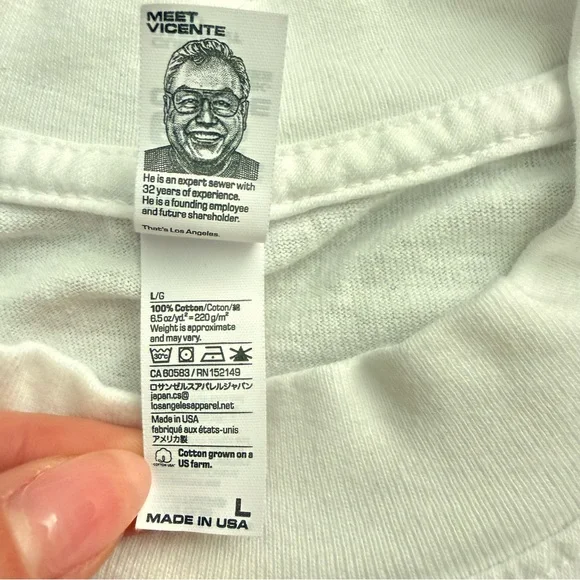 Los Angeles Apparel Anyma T-Shirt - Picture 5 of 5